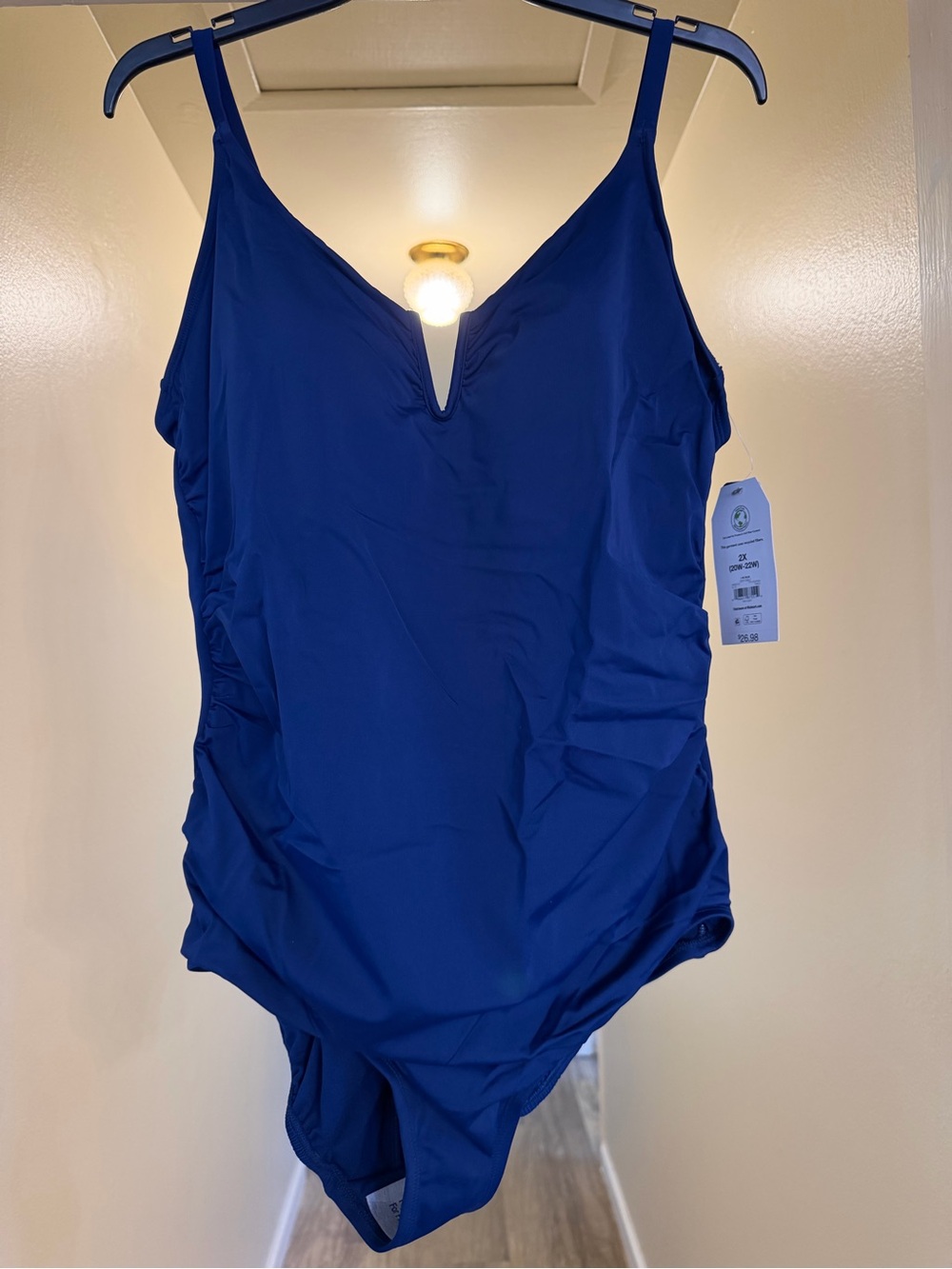 NWT Royal Blue One-Piece Swimsuit Size 2X